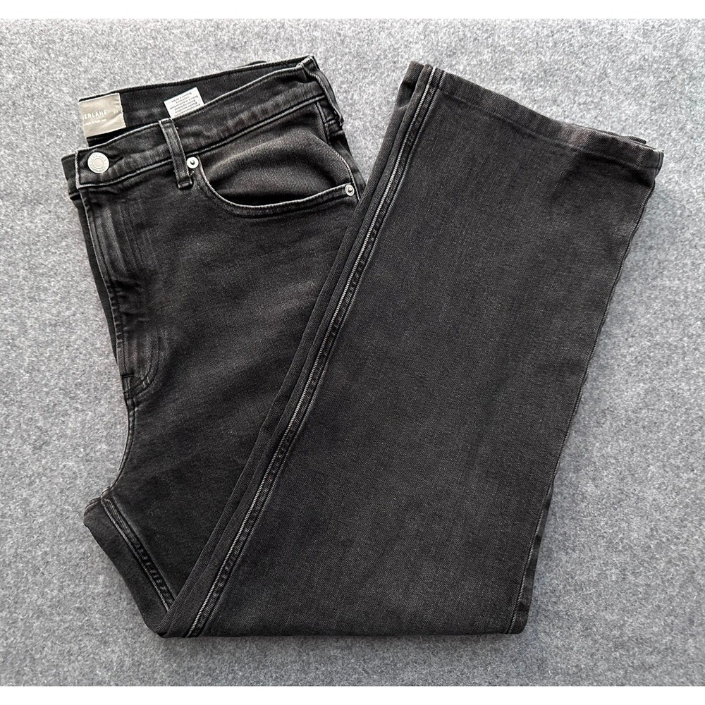 Everlane The Cheeky Straight Jean 31R Black High Rise Organic‎ Cotton Minimalist